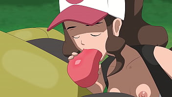 Pokemon: Hilda sucking Dragon Cock